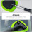 Mizh 2pcs Windshield Cleaner Microfiber Car Window Cleaning Tool with Long Handle 5