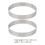 2pcs Round Pizza Saucing Ring Heat-resistant Pizza Muffin Ring Pizza Baking Tool 6