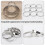 2pcs Round Pizza Saucing Ring Heat-resistant Pizza Muffin Ring Pizza Baking Tool 2