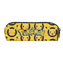 Pikachu Pencil Case Large Capacity Student Cartoon Pencils Bag Portable Office Supplies Storage Bag D