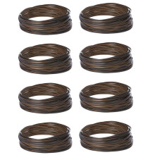 8X Coffee Gradient Flat Synthetic Rattan Weaving Material Plastic Rattan for Knit and Repair Chair Table Storage Basket