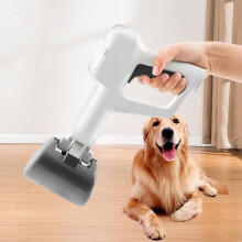 Kiplyki Pet Deals Non-Breakable Pooper Scooper for Dogs & Cats, Long Handle, Durable Spring, Grass & Gravel Pick Up