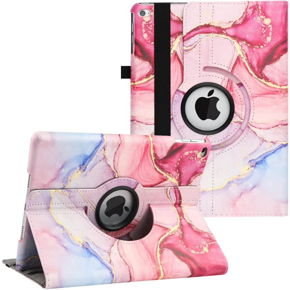 New Case For Compatible With Ipad 9.7 Inch 2018 2017 / Compatible With Ipad Air 2 - 360 Rotating Stand Smart Cover, Auto Wake/Sleep 9170372801985