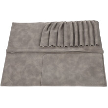 Flatware Tableware Storage Pouch Travel Utensils Holder Cutlery Roll Bag Outdoor Leather