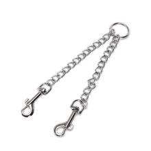 Mizh Double Head Pet Pulling Rope Dog Puppy Stainless Iron Chain Strap Pet Supplies