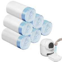120 Count Extra Large Cat Litter Box Liners, Cat Litter Waste Receptacles Bags for Cleanpethome Self-Cleaning Cat Litter Box