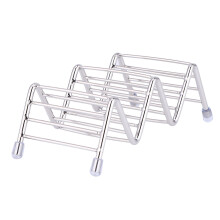Tortilla Roll Rack Stainless Steel Taco Rack Mexican Pancake Stand Tray Taco Holder for Home Restaurant Kitchen (2 Grids)