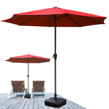 Garden Terrace Courtyard Beach Swimming Pool Market Table 6 Rib Umbrella Placeme