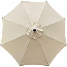 Replacement parasol cover, 8 ribs, 3 meters, waterproof, UV-resistant, replacement fabric, beige - Perfect