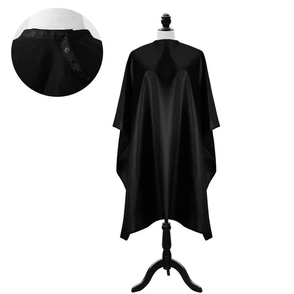 Professional Waterproof Hair Cutting Cape with Adjustable Snap Closure for Salon and Home Use 47x55