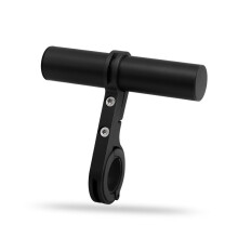 Bike Handlebar Extender Adjustable Aluminum Alloy Mount for Light and Speedometer, Black 10cm