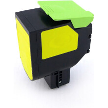 Toner Yellow, 2000 Pages, Replaces Lexmark 80C0S40, 800S4, 80C1SY0, 801SY, Toner Cartridge for Lexmark