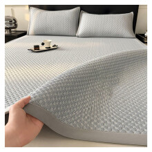 Cooling Sleeping Mat with Ice Silk Fabric and 2 Pillowcases for Hot Sleepers Home and Travel