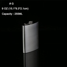 JANDEL 9 oz 30Ml Portable Stainless Steel Liquor Flask for Wine Alcohol Whiskey