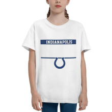 Colts Boys and Girls for Teenage round neck Short Sleeve Shirt for Sports Football Team Logo for Baseball Fans Gifts