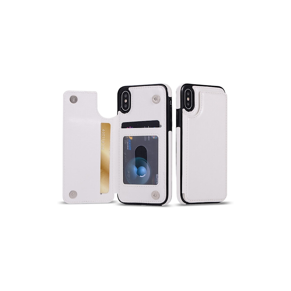 Stylish Wallet Case (M-Safe) For Compatible With Iphone Xs Max White 9338982215282