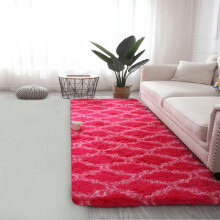 WJSXC Ultra Soft Modern Area Rugs Rug Home Room Plush Carpet Decor Floor Mat Hot Pink