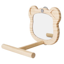 Bird Perch Stand Wooden Playstand for Parakeets Cockatiels Budgies Lovebirds Conures