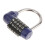 2 Pack 5 Letters Combination Lock Password Sturdy Padlock for Home, 4