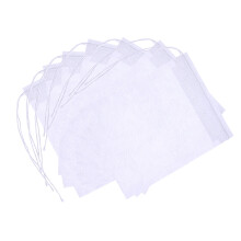 Weis 100 pcs 70 * 90mm Drawstring Filter Empty Bag Non-Woven Tea Bags for Loose Leaf Tea Powder