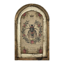 Wooden Canvas Painting, Compatible with Retro Country Farmhouse Style, Not Easy to Fade, Elegant Wall Art for Porch, Living Room, Study, Bedroom