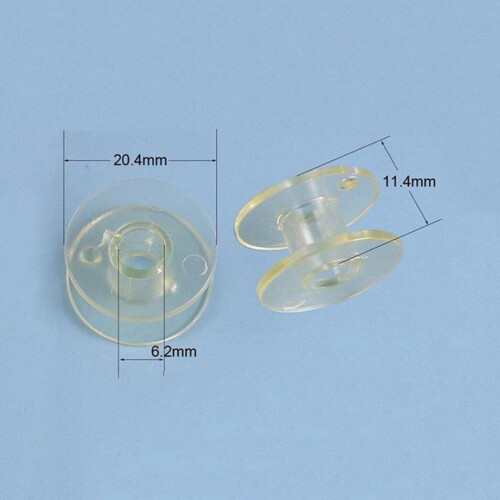 25pcs Clear Sewing Machine Bobbins Empty Spools with Storage Case 2