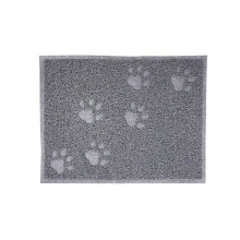Rectangle Pet Feeding Mat Paw Shape Dog/Puppy/Cat/Kitten Food Dishes Place mat. N2L1