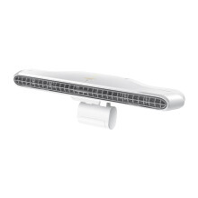 Clip On Computer Fan, compatible with flat and curved monitors, laptop; bladeless, quiet USB desk fan for personal cooling.