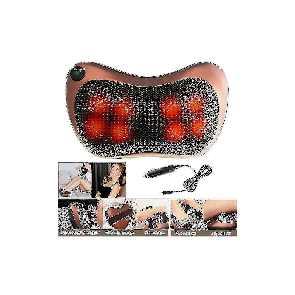 Dhrs Massage Pillow Massager Shiatsu Comfortable Neck Shoulder Auto Infrared Heating