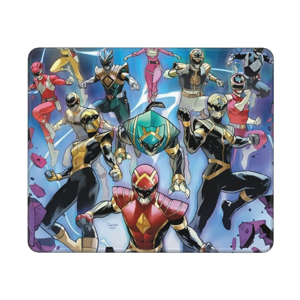 Power Rangers Mouse Pad 10X12 Inch With Stitched Edge, Non-Slip Rubber Base, Washable Lycra Cloth, Compatible With Computers And Laptops Green 9180479464983
