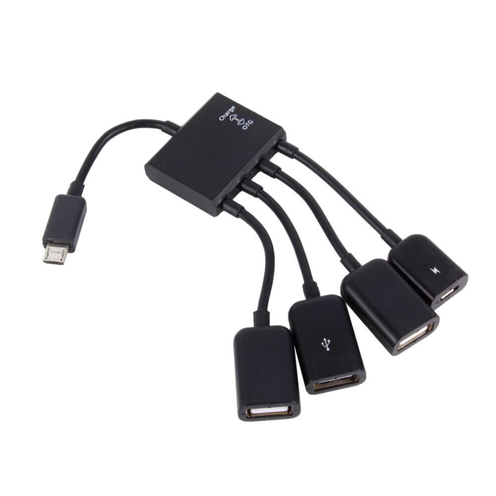 Eatbuy Micro Usb Hub Adaptor Micro Usb Host Cable With 4 Port Otg Hub Adapter Cable Host Hub Cable For Tablet Smartphone 9557311656491