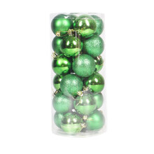 Xubond home decor 24PCS 40mm Christmas Xmas Tree Ball Bauble Hanging Home Party Ornament Decor hanging decor Green christmas Christmas tree