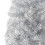 Walmeck Slim Artificial Half Christmas Tree with Stand Silver 4 ft 7