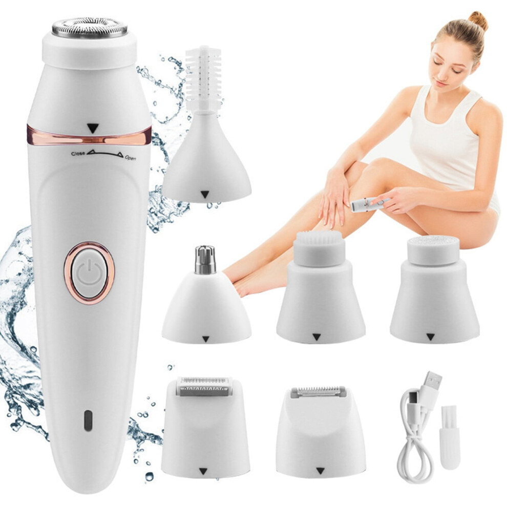 7 In 1 Women's Hair Removal Kit Functional Shaver For Whole Body For Shaving Trimming Eyebrows And Facial Hair