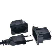 FOR Black embedded industrial outlet ian standard Inverter output 250V 15A electrical power