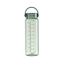 Warkul 17oz Water Bottle Clear Water Bottle Portable Large Capacity Leak-proof Water Bottles with Scale Travel Sports Cup for Men Women