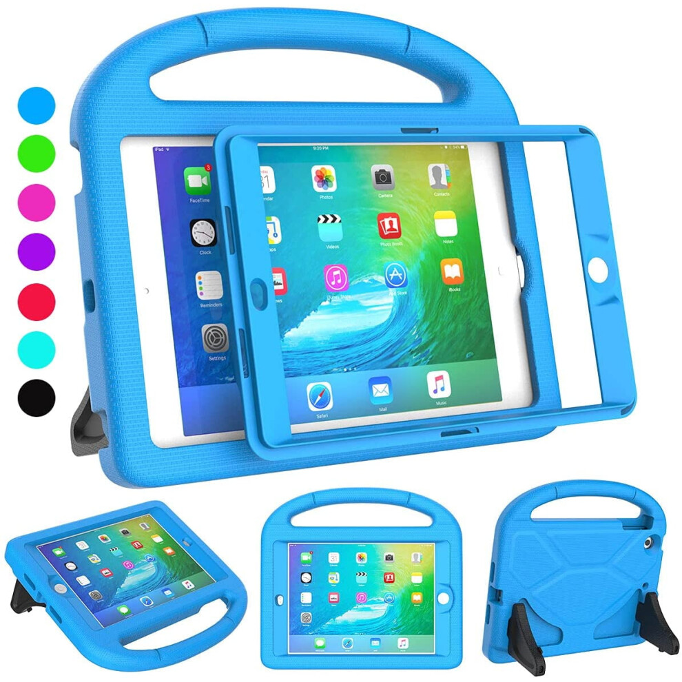 Compatible With Ipad Mini 1/2/3 Case For Kids, Built-In Screen Protector Durable Shockproof Protective Cover With Handle Stand 9499224772014