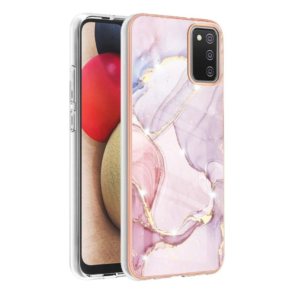 Case For Compatible With Samsung Galaxy A02s Marble Pattern Soft Bumper Slim Tpu Protection 9499224772328