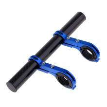 Bike Handlebar Extender 2Pcs Adjustable Universal Fit for Mountain and Road Bikes Blue