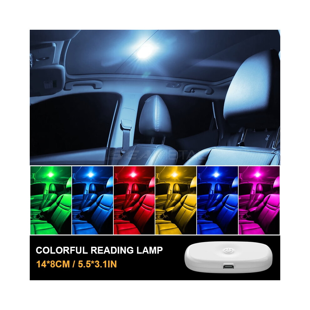Car Led Touch Wall Reading Lamp Magnet Base Car Ceiling Ambient Mood Interior Ing Usb Rechargeable Lamp Light 9499224772465