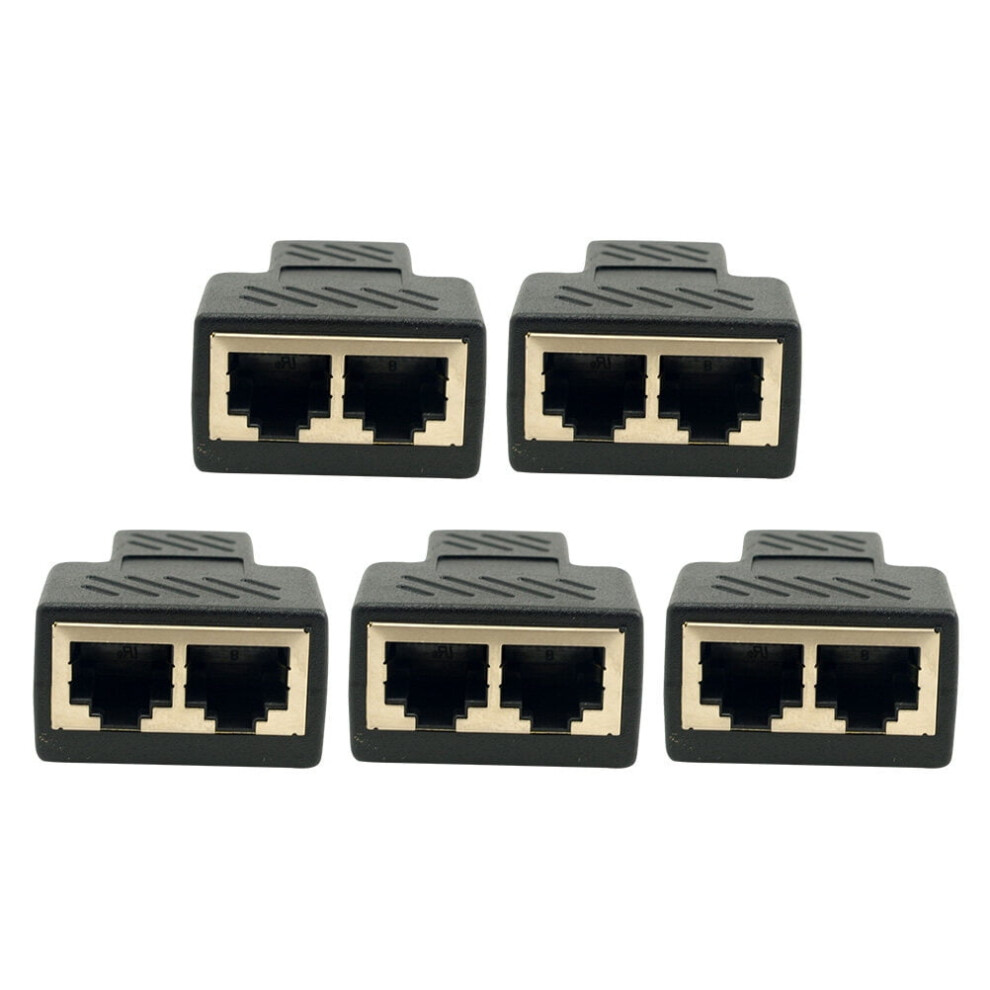 Guangmc 1-2 Port Ethernet Splitter Rj45 Coupler Adapter 9496895878632