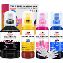 Printers Jack 440ml Sublimation Ink for Supertank Inkjet Printer ET-2400 ET-2720 ET-2760 ET-2800 ET-2803 ET-2830