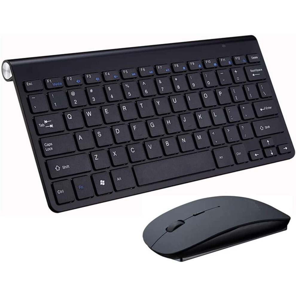 Linlin Wireless Keyboard And Mouse Set, Rechargeable 2.4G Numeric Combo With Nano Usb Receiver For Pc Desktop Windows Notebook 9496895879400