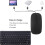 LINLIN Wireless Keyboard and Mouse Set, Rechargeable 2.4G Numeric Combo with Nano USB Receiver for PC Desktop Windows Notebook 8