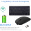 LINLIN Wireless Keyboard and Mouse Set, Rechargeable 2.4G Numeric Combo with Nano USB Receiver for PC Desktop Windows Notebook 2