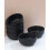 JoyJolt Mesa 6pc Stoneware Soup Bowl set - Matte Black 4