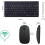 LINLIN Wireless Keyboard and Mouse Set, Rechargeable 2.4G Numeric Combo with Nano USB Receiver for PC Desktop Windows Notebook 4