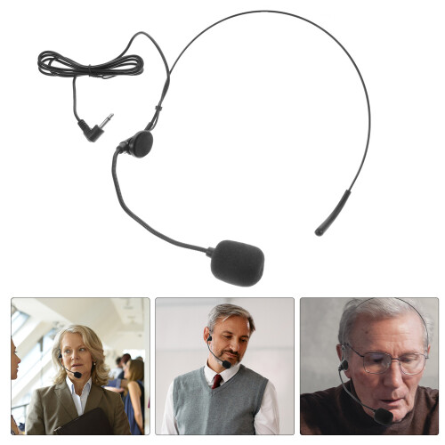 Headset Microphone 3.5mm Microphone Business Headset Microphone for Speaking 1