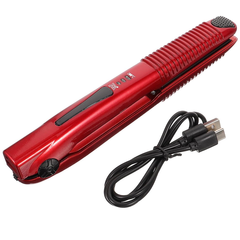 Small Cordless Hair Straightener Rechargeable Battery Operated Hair Curler