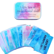1 Box Funny Motivation Cards Encouragement Quote Cards Positive Content Greeting Card for Festival Gift